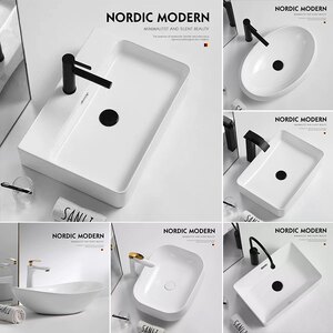 台上盆洗手盆单盆阳台陶瓷盆酒店