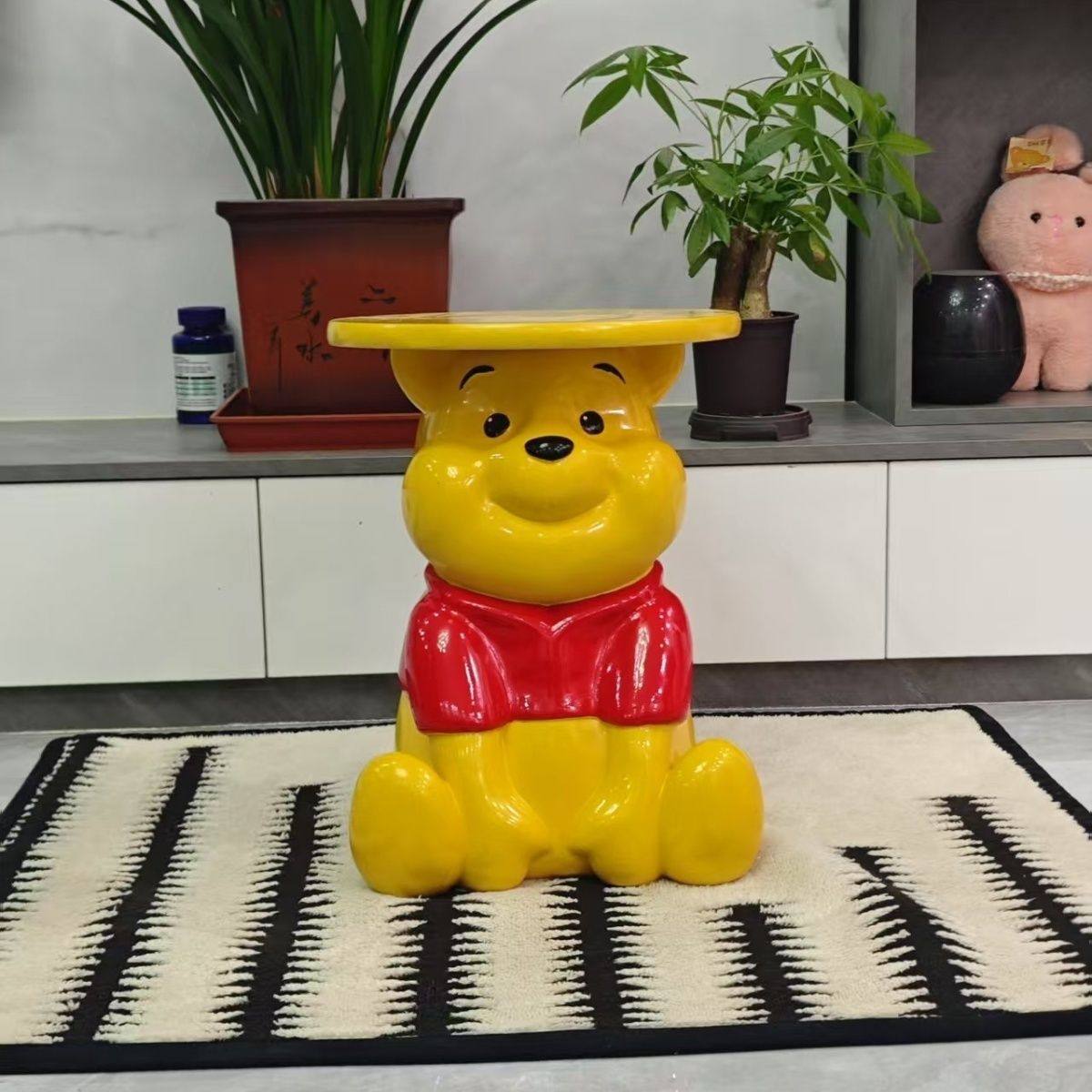 小熊维尼噗噗沙发边几客厅电视柜旁边搬家礼物落地摆件床头柜卡通,家居饰品,装饰摆件,淘宝优惠券,粉丝福利购,淘宝优惠卷