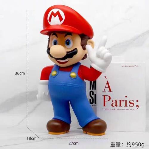 超级玛丽SuperMario马里奥路易耀西公仔玩具手办摆件玩偶可动模型