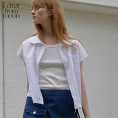 Letter 休闲简约百搭外套女 2024新款 from moon夏日清新泡泡领衬衫