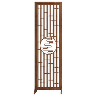 秀简约现代屏风隔断简易折叠客厅镂空玄关墙移动折屏办公