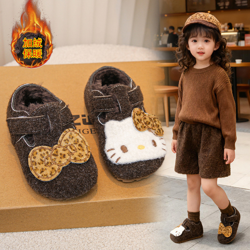 ABC Fans女童加绒勃肯鞋2025冬季新款小女孩加厚保暖豆豆鞋儿童鞋,童鞋/婴儿鞋/亲子鞋,棉鞋,淘宝优惠券,粉丝福利购,淘宝优惠卷