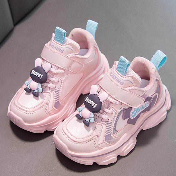 ABC Fans童鞋女童鞋子秋冬运动鞋2024新款儿童软底跑步鞋女孩单鞋