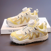 Fans女童网面运动鞋 2025春秋新款 中大童旋转按扣休闲鞋 ABC 老爹鞋