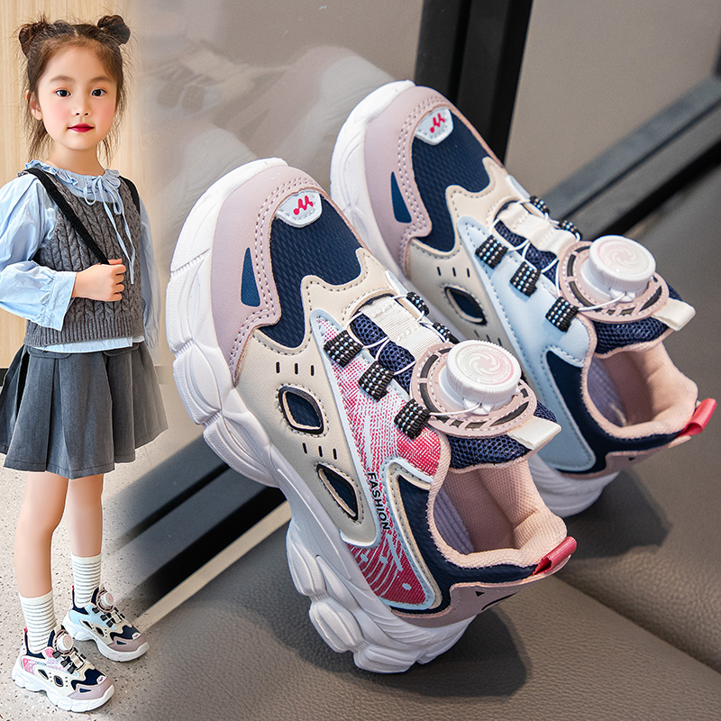 ABC Fans女童鞋2025春秋新款中大童软底跑步鞋儿童时尚休闲运动鞋