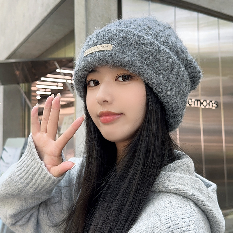 朵澜针织毛线帽显脸小保暖秋冬
