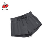 KIRSH樱桃速干宽松休闲短裤 女夏轻量化抽绳松紧腰健身跑步运动裤