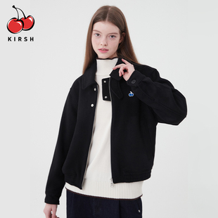 呢子夹克冬季 樱桃KIRSH 休闲韩版 毛呢外套女秋冬2024新款 短款