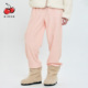 街头慵懒风长裤 KIRSH加绒松紧腰束脚卫裤 女冬宽松运动百搭休闲裤