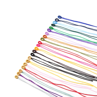 手工编织拉环线圈绕线绳头DIY流苏线绳吊坠手绳多色线圈配件文玩