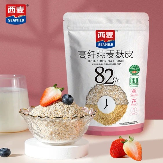 西麦高纤燕麦麸低GI无蔗糖即食图片