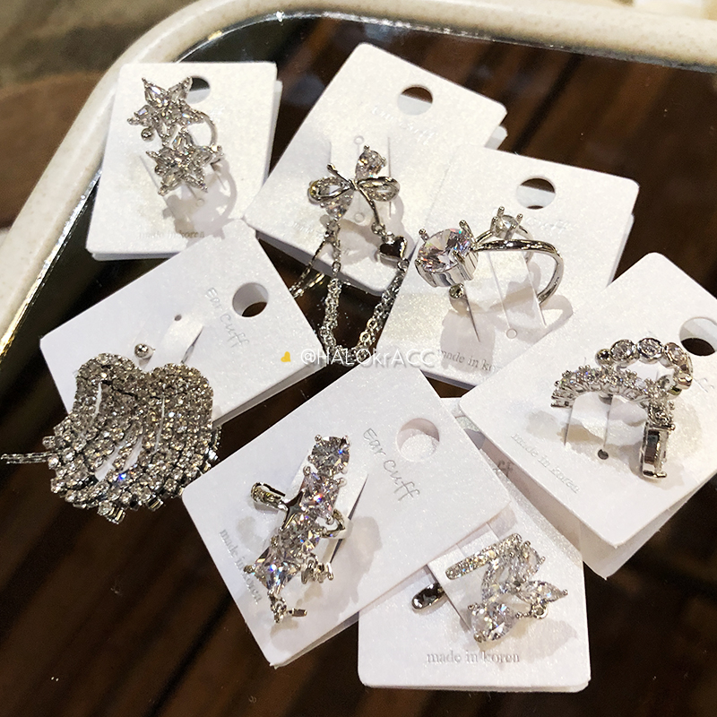 HALOkrACC韩国精工锆石耳夹