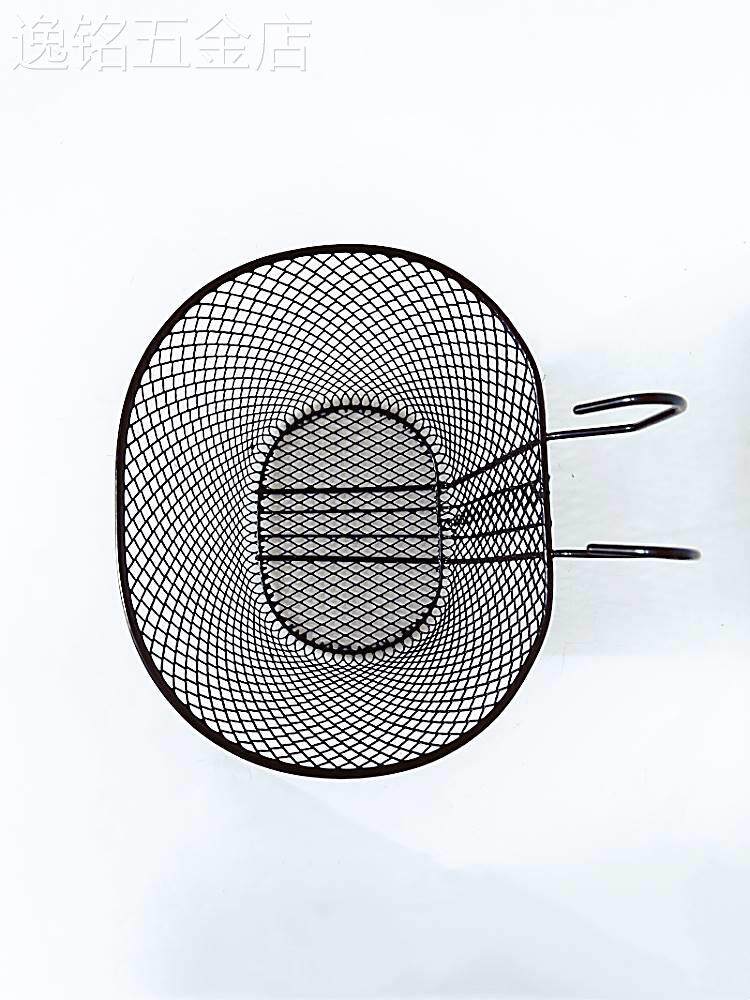 自行车篮山地车篓折叠车筐锂电动车加大车篮单车前挂筐铁质菜篮
