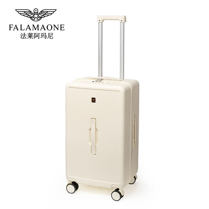仅亏一天牛皮法莱阿玛尼行李箱大容量多功能旅行箱密码拉杆箱全新