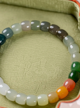 范语 · 和田玉彩虹直切手串 11293