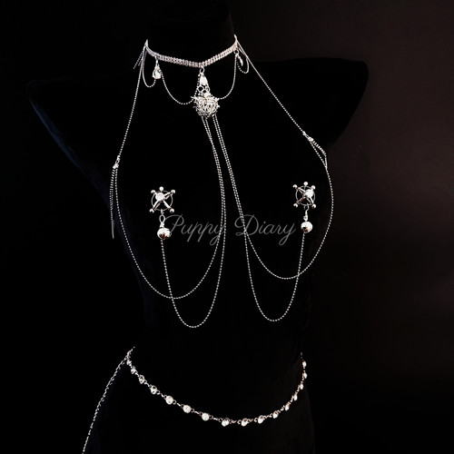 Puppy夜灯发光铃铛腰链情侣礼物