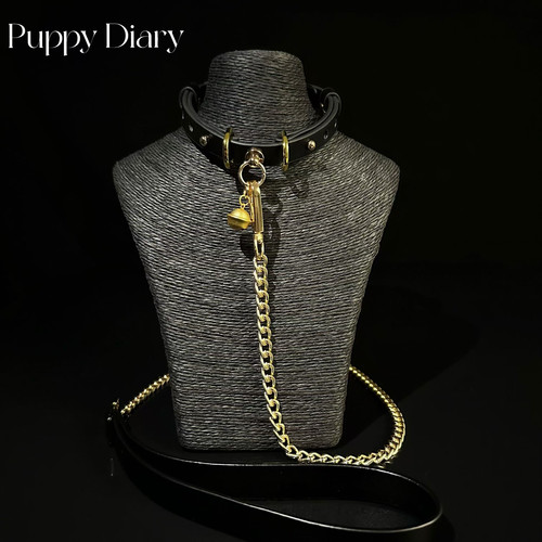 纯银铃铛项圈牛皮choker女m