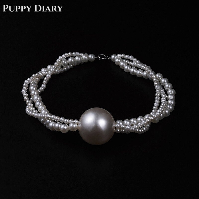 Puppy*珍珠口球项链女性感cosplay道具外出锁骨链