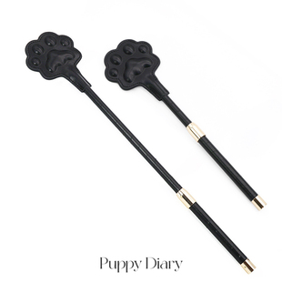 Puppy*真皮马鞭猫爪拍长鞭拍子短款骑马舞蹈鞭cosplay演出道具