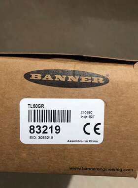 BANNER/邦纳传感器，型号TL50GR，全新未使用，