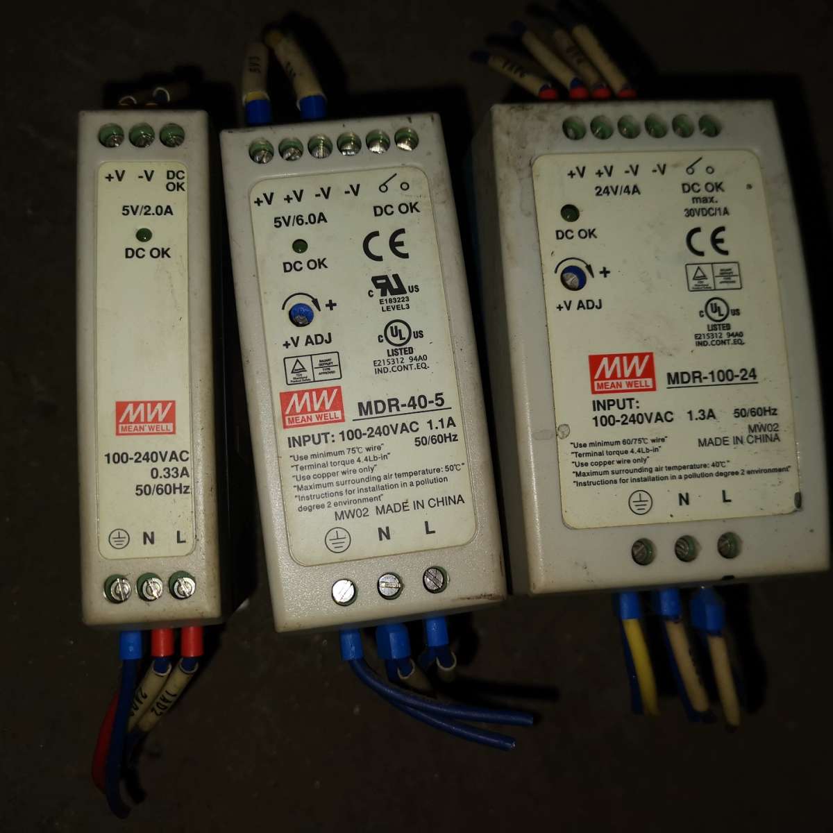 明纬MDR开关电源，MDR-10/5的/20，MDR-40