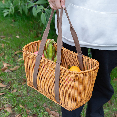 手提菜篮子春游户外野餐篮