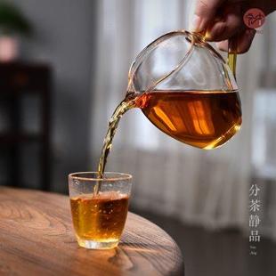 玻璃公道杯高硼硅耐高温公杯分茶器 宏中 高端功夫杯茶具配件