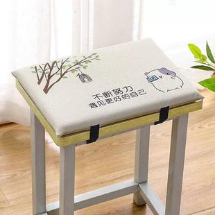 可拆洗软屁股垫记忆棉教室椅子方凳工厂宿舍凳子 厂家学生坐垫四季
