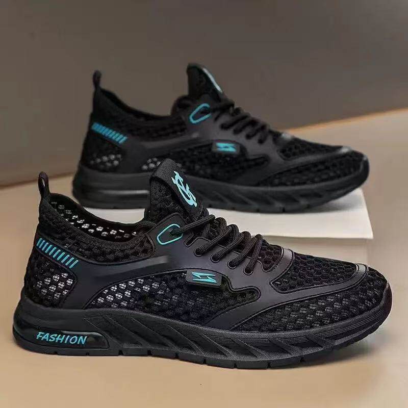 镂空网面透气洞洞鞋运动鞋男跑步减震轻便软底超轻款休闲鞋不累脚