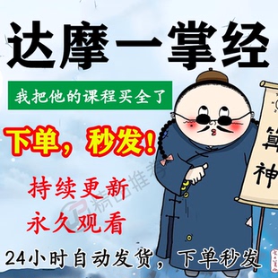 达摩一掌经教程视频合集大全国学教程学习入门到精通