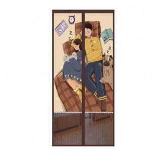 整根磁条防蚊门帘魔术贴免打孔磁铁自吸隔断帘家用遮挡通风金刚砂