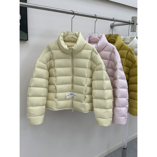 明摩羽绒服排骨女短款2025冬季新款立领90白鸭绒小个子面包服保暖