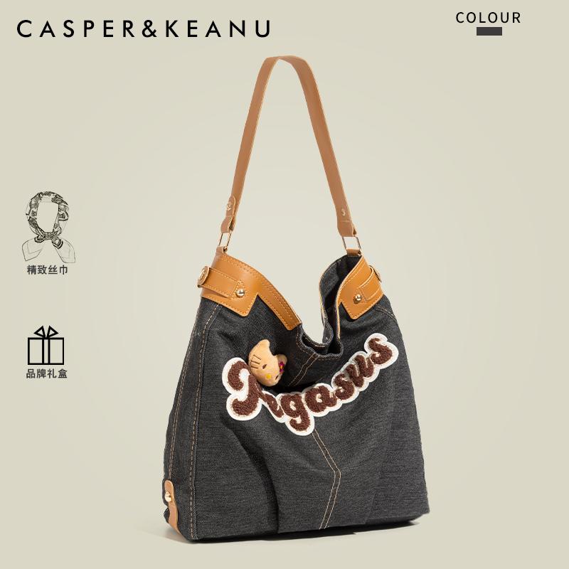 CASPER&KEANU复古牛仔布kitty腋