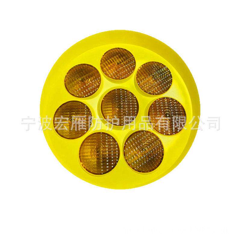源头工厂爆款太阳花太阳能警示灯琥珀色红色葵花爆闪灯量大价优