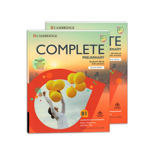 原版剑桥英语PET考试教材青少版(2020考纲)Complete Preliminary for Schools B1 学生书/练习册/教师书/真题集官方备考书 校园版