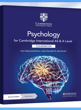 剑桥Alevel 心理学教材(9990科目考试) Cambridge International AS & A Level Psychology Coursebook/Workbook 国际学校高中英语