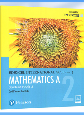 原版爱德思考试教材IGCSE数学A2(含电子书) Edexcel International GCSE (9-1) Mathematics A Student Book 2 国际学校中学生课程