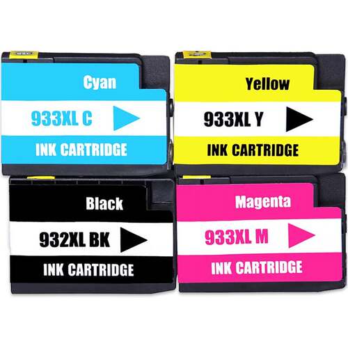 适用惠普7110墨盒HP Officejet 7612墨水盒7510 932XL/933XL彩色7