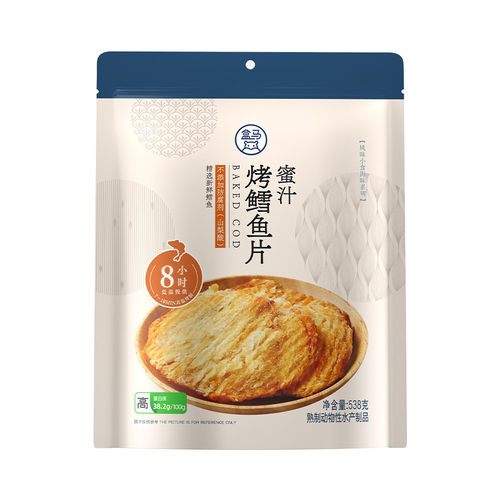 零食即食100g无刺鱼干片盒马