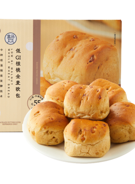 盒马代购 低GI核桃全麦欧包480g早餐代餐饱腹糕点零食营养面包