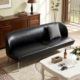 沙发小户型客厅油蜡皮沙发复古黑色卧室公寓接待服装 店双人小沙发