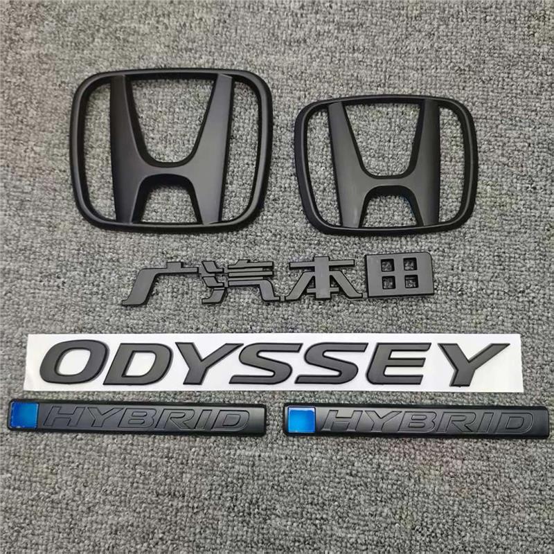适用于15-21年新款奥德赛黑色车标 ODYSSEY英文标改装黑武士车标