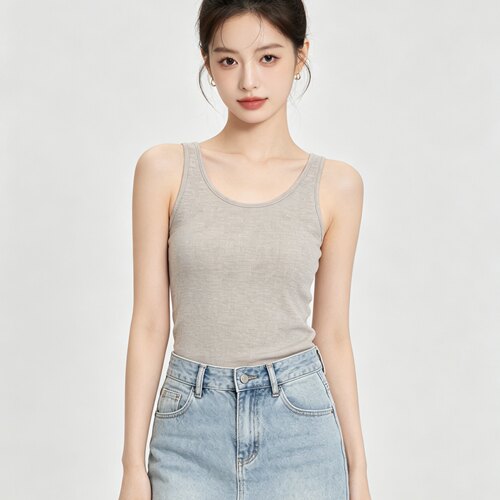夏季纯色经典百搭背心内搭女