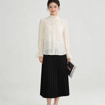 MieleKohler春季新款薄纱衬衫