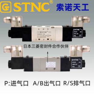 中泄式 中式 08C5中封式 STNC索诺天工TG322 三压位五通双电控电磁阀