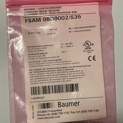 【汇生】Baumer堡盟FSAM08D9002/S35对射式光电传感【议价】
