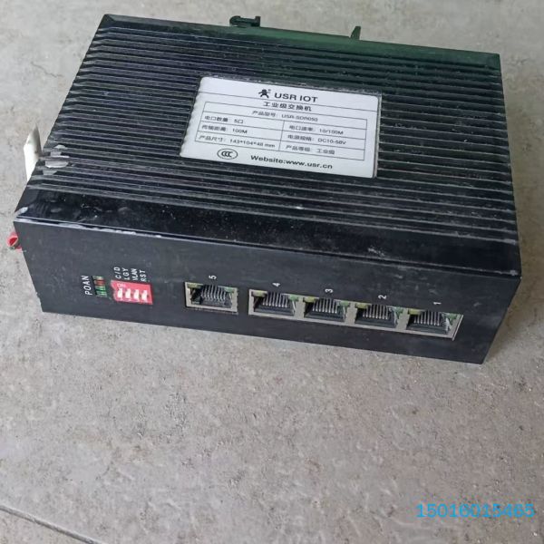 USR-IOT工业级交换机5口100M，轻微使用痕迹。DC1