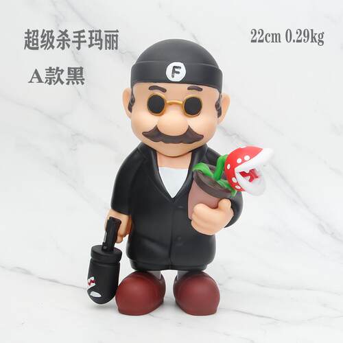 马里奥公仔摆件潮玩愚者乐园超级玛丽玩具里昂这个杀手不太冷手办