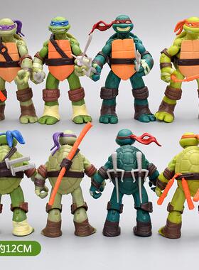 多款 关节可动 忍者神龟TMNT公仔手办忍者龟儿童玩具摆件模型礼物