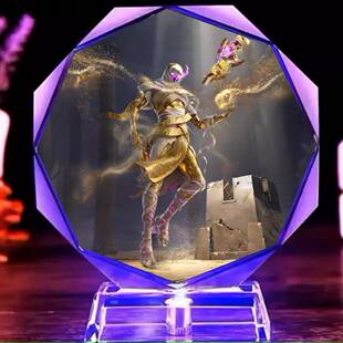 和平精英人物手办沙丘之主水晶立牌桌面摆件赤羽金尊小夜灯礼品男